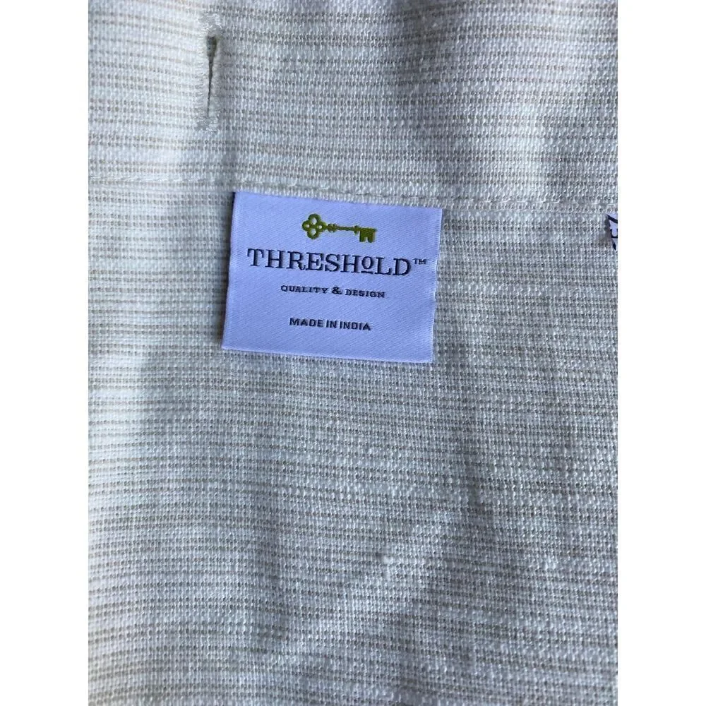 Threshold Shower Curtain Kaki and Cream